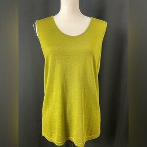 Eileen Fisher Vibrant Green Tank Top